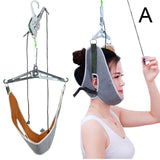 Hanging Neck Traction Kit Adjustable Cervical Traction Device Chiropractic Neck Correction Stretcher Pain Relief Head Massager