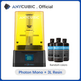 ANYCUBIC 3D Printer Photon Mono UV Light Hardening LCD Resin 3D Printer with 50mm/h Fast Printing Speed, Print Size 130x82x165mm