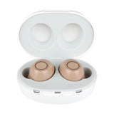 Mini Hearing Aids Rechargeable Ear Hearing Enhancement Device Binaural Design Volume Adjustable Sound Amplifier For The Elderly