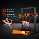TEVOUP TARANTULA PRO 3D Printer 235x235x250mm Build Volume with Lattice Glass Platform AC Fast Heating Bed RGB Screen