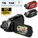16MP 1080P LED Light High Definition Shooting Video Record Portable Camcorder Professional Digital Camera For YouTube Blogger