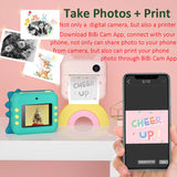 Child Instant Print Camera for Children 1080P HD Video Photo Camera Toys with 32GB Card Print Paper Kids Camera for Girls Boys