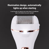 Household Electric Foot Grinder Set with 3 Replacement Heads and Battery Status Display Function KG66