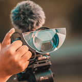 Camera Filter Photography Foreground Blur Film Photography Props Handheld Semicircle Glass Kaleidoscope Filter Camera