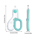 New Professional Pet Nail Clipper Scissors Dog Cat Nail Toe Clippers With LED Light Mini Claw Trimmer for Animals Grooming Tool