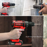 36V 12V Impact Cordless Drill Power Tools Wireless Drills Rechargeable Drill Set for Electric Screwdriver Battery Driller Tool