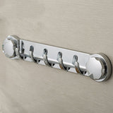 5 Hooks Suction Cup Wall Hanger Vacuum Rack ABS Vacuum Sucker Towel Rack Washroom Sundries Storage Hook Bathroom Organizer