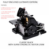 220V/180W/250W Household Sewing Overlocking Machine Small Desktop Electric Overlocking Knitting Machine Garment Processing Tool