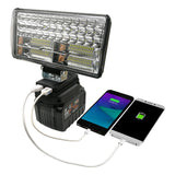3/5/8 inch 18V LED Light For Makita BL1430 BL1830 Lithium Battery USB Outdoor Flashlight Outdoors Spotlight Lighting With USB