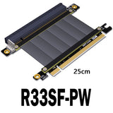 R33SF-PW PCIE X16 to PCIE X16 Extension Cable Male to Female Riser Extender 128G/Bps for RTX3060 ETH BTC Miner