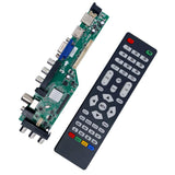 ZS.D3663LA.A8 universal lcd controller board DVB-T2/T/C digital TV 30pin 1ch 6-bit 1ccfl inverter full kit for LTN141AT02
