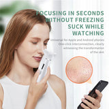 2 In 1 Visible Blackhead Remover WiFi Camera Vacuum Suction Facial Pore Cleaner Anti-acne Pimple Vibration Eye Care Machine