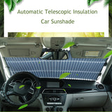Car Windshield Curtain Retractable Set Folding Car Sunshade Cover Reflective Film Curtains Anti-UV Car Sun Shade 46cm/65cm/70cm