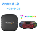 X88 PRO S Android 10.0 Smart TV Box Bluetooth 5.0 2.4G 5G Dual WIFI Media Player 4G 128GB Set Top Box