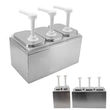 Condiment Pump Station 35ml Extrusion Capacity Sauce Dispenser Pump Plastic for Home