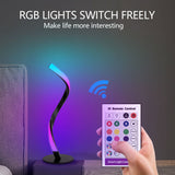 Tuya Smart S Shape Table Lamp Wifi Spiral Bedside Lamp Colorful Decoration Serpentine Night Light With Alexa Google Smart Life