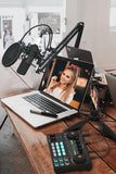 Microphone Mixer Kit Professional Adjustable Volume Audio Instrument Podcaster Amplifier Sound Card Condenser For Live Broadcast