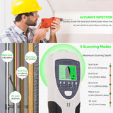 5 in 1 Multifunction Wall Metal Detector Depth Search for Metal Wood Studs Live Wire Detection Wall Scanner Electric Box Finder