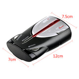DC 12V Anti Radar Car Detector 360 Degree LED Display Police Speed Car Electronics Voice Alert           Anti Radar Car Detector