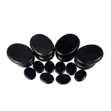 16pcs Spa Basaltic Energy Stones Cold And Hot Compress Comfortable Essential Oil Health Care Crude Massage Stones