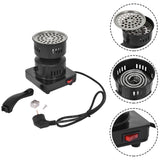 220V Shisha Hookah Burner Electric Stove Hot Plate With Tong Cooking Coffee Heater Chicha Nargile Smoking Pipes Charcoal-Eu Plug