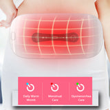 Menstrual Heating Pad Portable USB Cable Cordless 3 Heat Levels 3 Vibration Massage Modes for Back Belly Pain Relief Cramps