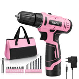 12V Brushless Electric Drill 32NM Cordless Driller Driver Screwdriver Rechargeable Electric Screw gun Power Drill Tools DIY
