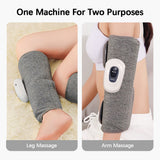Electric Leg Massager Wireless with Air Compression Rechargeable for Pain Relief Calf Muscle Fatigue Relax Hot Compress Massage