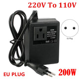 200W Voltage Converter Transformer 220V To 110V Step Down Travel Voltage Transformer Converter EU Plug