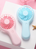 Portable Handheld Mini Air Cooler Silent Fan USB Rechargeable Small Personal Cooling Tools for Home Office Outdoor