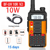 2022 BAOFENG 10W Professional Portable Walkie Talkie UV-10R 50km 128 Channels VHF UHF Dual Band Two Way CB Ham Radio Transceiver