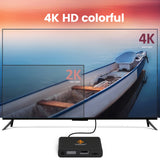 X8 4K 1080p Digital Media Player Mini TV Box Advertsing Machine TF Card U Disk Playback H.265/HEVC Loop Auto Play Set TV Box