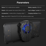 Fashion Mobile Phone Cooler for IPhone Xs Max Xs XR Silent Phone Radiator Controller Handle LED Light Cooling Fan for Samsung