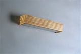 Modern Japanese Style Led Lamp Oak Wooden Wall Lamp Nordic Solid Wood Mirror Wall Lights Sconce For Bedroom Bathroom Warm Light