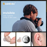 Invisible Digital Hearing Aid Ear for Deafness ITE Mini Hearing Aids for Elderly Moderate to Severe Hearing Loss Sound Amplifier