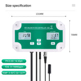 Wifi Water Quality Tester PH/EC/TDS/ORP/SALT/ Temp Meter Digital Water Analyzer Smart Monitor Tuya APP Online Remote Monitoring