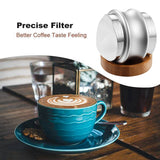 Coffee Distributor And Tamper/Leveler,Dual Head Coffee Leveler,Adjustable Depth Espresso Hand Tamper