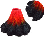 Aquarium Volcano Fish Tank Bubbler Decorations Resin Volcano Ornament for Aquarium Decoration