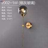 IWHD Nordic Modern Wall Lamp Beside Bedroom Glass Ball LED Wall Lights Fixtures Wandlamp Lighting Bathroom Mirror Stair Light
