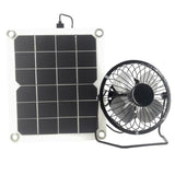 10W Solar Panel Powered Fan Mini Ventilator Monocrystalline with  Solar Exhaust Fan for Greenhouse Motorhome Chicken