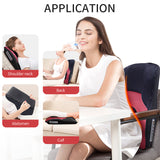 Jinkairui Wormwood Electrical Massage Pillow Shoulder Neck Massager Back  Foot Pillow with Heat Waist Legs Body Relaxation Gift