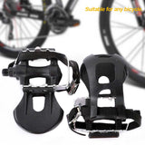 Sports Cycling Aluminum Vintage Nylon Universal Pedal Bike Parts Strap Toe Clip Components Dual Purpose Bicycle Flat Platform