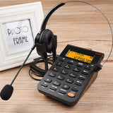 Corded Telephone with Headset &amp; Dialpad, Caller ID, Computer Recording, Backlit, Adjustable Volume for House Call Center Office