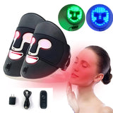 Red Blue Green LED Light Facial Mask Photon Therapy Infrared Beauty Care Devices Soft Mask Face Anti-Wrinkle Skin Rejuvenation