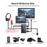 Ezcap333 Video Capture Card 4K HD Up to 2160p 30fps for Game Live Streaming Recorder Microphone Line Input Headset Output