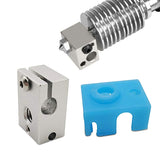V6 New Heating Aluminum Block Heating Block e3d Printer Accessories Extruded Alu J0PB