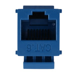 20Pcs RJ45 Connector Keystone Jack Cat6 Extension Coupler Ethernet Network LAN Cat 6 Coupler Jacks Adapter,Blue &amp; White