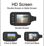 SE30 720P Motorcycle Dash Cam Waterproof 720P HD Motorbike Parking Monitor DVR + Rear View Camera Support Gravity Sensor