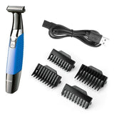 One blade wet dry beard shaving razor for men electric shaver usb male back hair electronic razor travel body cleaning shaver