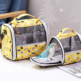 Warm Pet Bird Bag Lightweight Plush Parrot Cage Portable Folding Backpack Hamster Bag for Small Animals Accessorie Bird Supplies